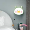 Lampada da parete Lampade a forma di orso rosa Camera dei bambini carina LED Luci da comodino moderne e minimaliste romantiche per camera da letto della principessa