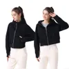 giacca da uomo originale tuta da yoga cappotto con etichetta giacca da donna elasticizzata autunno/inverno con cerniera fitness corsa sportiva da donna giacca da corsa con cappuccio ad asciugatura rapida