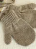 100 Baby-Kaschmir-Strickfäustlinge für Kinder von 2–6 Jahren, Jungen und Mädchen, Kaschmir-Handschuhe, Kinder-Fäustlinge, Winter, Outdoor, Weihnachten, 231225