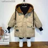 Kleidung Sets 6-14 Jahre Herbst Winter Jungen Daunenjacke Warme Baby Jungen Mantel Mit Kapuze Reißverschluss Oberbekleidung Parka Geschenk Kinder ClothesL231202