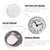 Wall Clocks Bathroom Suction Cup Clock Alarm Waterproof Shower Operated Digital Timer Hanging Hole