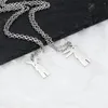 Hanger Kettingen 2023 Titanium Staal Paar Ketting Voor Vrouwen Mannen Trend Leuke Minnaar Trui Keten Sieraden Verjaardag Datum Cadeau