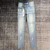 Jeans Mens Purple Designer Pants Ripped Straight Regular Denim Tears Loose Washed Chg23071919 H8