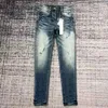 Designer Jeans Mens Denim Trousers Fashion Pants High-End Quality Straight Design Retro Streetwear Casual Sweatpants Purple Jeans Joggers H8