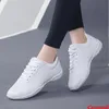 Dance Shoes Lightweight White Boy Girl Soft Outsole Aerobics Dance Shoes Children Jazz Cheerleading Sport Sneakers Kids Women Fitness Shoes 231202