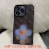 Mode nya telefonfodral iPhone 15 14 Plus 11 12 13 Pro Max 12Pro 13Promax 14pro Luxury Designer Cartoon Cover Leather Case