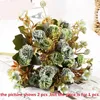 Fleurs décoratives Simulation Lilas Bouquet soie fausse plante verte cadeau de saint valentin fleur artificielle rouge Floral El décoration