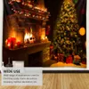 Tapestries Background Christmas Tapestry House Decorations Home Fireplace Polyester Wall Hanging 231201