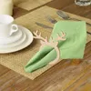 Table Napkin 50Pcs Reindeer Antler Place Card Holder Mini Wooden Ring For Christmas Party Dinner Banquet Home Decor Xmas CNIM Ho