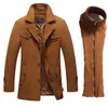 Giacca invernale da uomo in misto lana da uomo Casual addensare cappotti con colletto alla coreana Casaco Masculino Palto Giacca a vento da uomo soprabito in lana Trench 5XL y231201