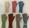 Gants de poignet en tricot élastique sans doigts pour hommes et femmes, gants chauds d'hiver