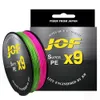 Braid Line JOF X9 X12 Super Multifilament 100m 300m fiske 20 till 92 pund flätad karputrustning 231202