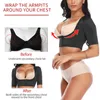 Arm Shaper Upper Arm Shaper Bosse Posture Correcteur Bras Shapewear Dos Soutien Femmes Compression Minceur Manches Plus Mince Corset Top 231202