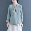 Women's Blouses Spring And Autumn Solid Color Double Layer Neck Button Lace Up Panel Long Sleeve Loose Fit Shirt Fashion Elegant Tops
