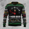 Pulls pour hommes PLSTAR Christmas Cheer Beer 3D imprimé laid pull hiver unisexe décontracté chaud tricots pull MY21