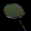 Badminton Rackets Ultralight 7U 67g Professional Full Carbon Badminton Racket N90III Strung Badminton Racquet 30 LBS with Grips and Bag 231201