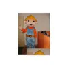 رسم كاريكاتير خصم مصنع بيع مصنع ADT SIZE BOB THE BUILDER MENCOM COSTUME FARTH DRELS DROND DROND