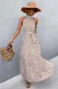 Urban Sexy Dresses Summer Maxi Boho Dress Women Flower Elegant Long Party Dress Ladies Floor Length Halter Bohemian Dress for Women T231202