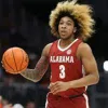 College draagt aangepaste Nimari Burnett Alabama basketbaltrui Mark Sears Jahvon Quinerly Charles Bediako Jamychal Green Ed