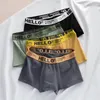 Underpants 1pc/5pcs Men's Panties Fashion Boxer Shorts Comfortable Cotton Crotch Mid Rise Underwear For Men Flat Lingerie L-3XL