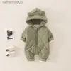 Ensembles de vêtements de bébé 0 à 12 mois de combinaison de combinaison pour nourrissons à capuche épaisse à manches longues à manches thermiques thermiques codes de 5 jours