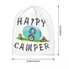 Berets Happy Camping Trailer Camper Bonnet Hats Knitting Hip Hop Skullies Beanies Hat Men's Women's Summer Multifunction Cap