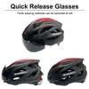 Cycling Helmets Moon Ultralight Cycling Safety Helmet Outdoor Motorcycle Bicycle Helmet Removable Visor Glasses Mountain Road Bike Helmet 231201