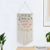 Tapestries Macrame Hanging Tapestry Dream Catchers Leaves Pattern Hand Woven Boho Wall Art Decor For Apartment Dorm Room Decoration