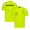 Heren T-shirts 2023/2024 Nieuwe F1 Formule 1 Racing Team Motorsport Petronas Auto Fans Zomer Sneldrogende Ademende Jerseys Dl74