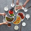 Dishes Plates White Ceramic Plate Tableware Cutlery Set For Food And Fruit Sara Snacks Crescent Kitchen Accessories Moon Shape Tray 231202