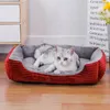 Zwinger Stifte Bett für Hund Katze Haustier Weiche Quadratische Plüsch Zwinger Tiere Zubehör Hunde Korb Sofa Bett Größere Mittlere Welpen Haustier Produkte Matratze 231201