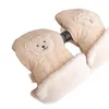 Części do wózka modne ciepłe obrońcy dłoni Wodoodporne rękawiczki mufkowe dla wózków dziecięcych