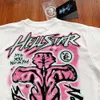 Męska koszula Hellstar 2023 Hellstar Guts TEE Men Men Women White Glory T-shirt Crewneck Tops Hip Hop Oversize krótki rękaw 112 402