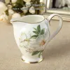 Kubki Camellia Bone China Coffee Zestaw do kawy brytyjska porcelanowa herbata ceramiczna kremowa miska cukierowa miska taatima czajnicza kubek kubek kawy Y231201