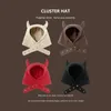 BeanieSkull Caps Personalized Women's Hats Autumn and Winter Warm Ear Protector Lovely Devil Ear Lei Feng Caps Plush Pullover Bomber Hat 231202