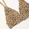 Bras Sets Leopard Print Lingerie Push Up Set of Panties and for Women Women s Underwear Yoga Sexy Bra Seamless Sports Thong 231202