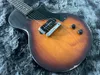 China electric guitar hand made old sunburst color mahogany body and neck P90 pickup