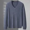 Men's Sweaters Arrival Suepr Large Autumn And Winter Woolen Sweater V-neck Underlay Plus Size XL 2XL 3XL 4XL 5XL 6XL 7XL