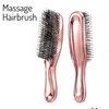 Hair Brushes Japanese Premium Head Masr Scalp Brush Hair Shampoo Wet Plastic Detangling Cleaning Comb Rose Gold Drop Delivery Hair Pro Dhgrx