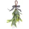 装飾的な花ヤドリギ飾り飾り人工ピック偽の枝vineクリスマスステムハンディングウェディングブーケガラス