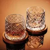 Wijnglazen 280ml glas met houten voet roterende whisky wodka beker bar party whisky bier transparante cognac