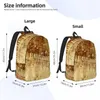 Backpack Schoolbag Student Piano Keys With Musical Notes Grunge Shoulder Laptop Bag School