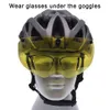 Cycling Helmets LOCLE Cycling Helmet Men Women Magnetic Goggles Bicycle Helmet With Removable Visor Road Mountain Bike Helmet Size M/L/XL 231201