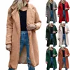 Damenjacken 2023 Winter Frenchy Reverskragen Einreihiger Mantel Langarm-Reißverschluss Faux Shearling Übergroße Shacket-Jacke