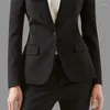 Pantalon de deux pièces pour femmes, costume formel pour femmes de bureau, vêtements d'affaires sur mesure, vêtements de travail professionnels noirs