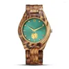 Orologi da polso Orologi in legno Cinturino unisex in legno al quarzo naturale vintage regolabile