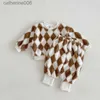 Kleidungssets Neugeborenes Baby Mädchen Junge Fleece Kleidung Set Hoodie + Hose Säugling Kleinkind Kind Warme Kleidung Anzug Plaid Pullover Baby Kleidung 3M-2YL231202