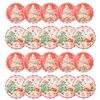 Disposable Dinnerware 1 Set 20 Pcs Christmas Paper Plates (Assorted Color)