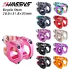 Fietsgroepen HASSNS Mtb Power Stem Road Mountainbike brug Kort 35 mm stang Stuurtafel Verstelbare stijgbuis 31 8 Fietsen 231202