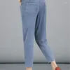 Jeans da donna Vintage a vita alta alla caviglia Blu Harem Pantaloni in denim elastico Donna grande Jogger Vaqueros Casual Baggy Spodnie